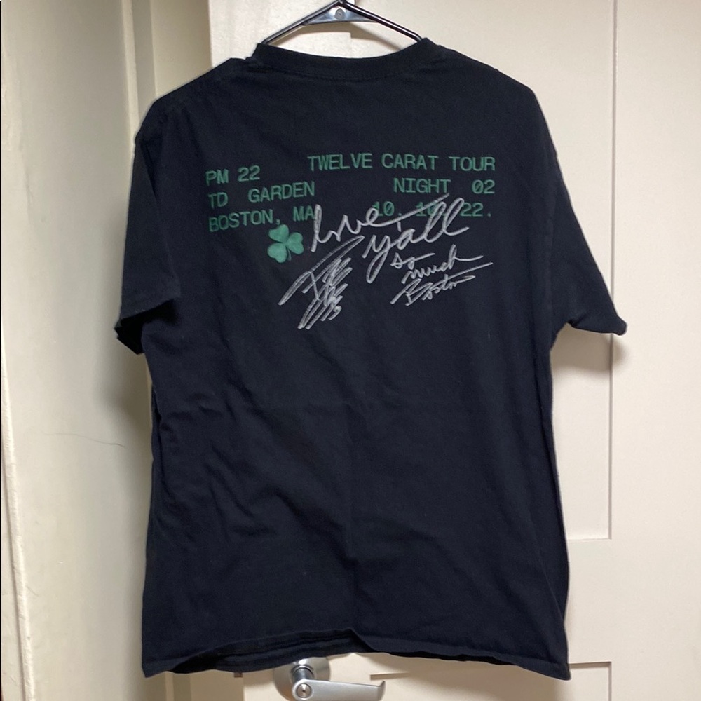 Black Short Sleeve Tee with Signature Design